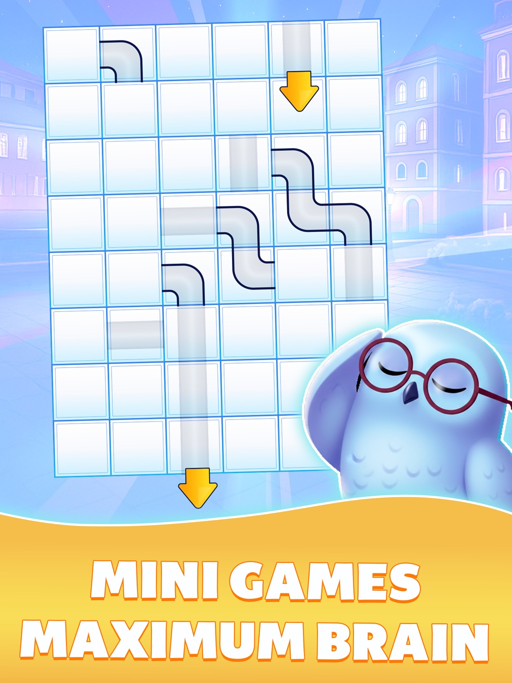 Progression and unlock screen in Logic Master